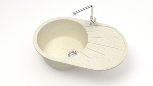 Мойка мат. Модель 110/Q2 (беж). карел. камень ZETT led.