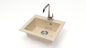 Мойка глян. из икс.камня Z35Q6 (слон.кость)