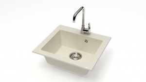 Мойка мат.Модель 35/Q2 (беж) карел.камень ZETT lab.