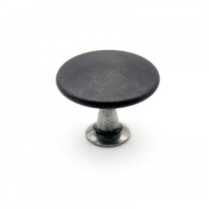 Ручка-кнопка Chateau MO.3992.53.58 чугун/глянцевое олово, D42