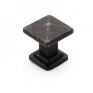 Ручка-кнопка Tower Square 19.4100.53 чугун 35х35, Metakor