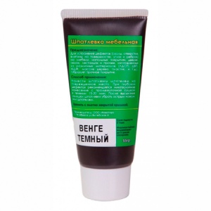 Шпатлевка мебельная, цвет ВЕНГЕ ТЕМНЫЙ