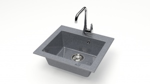 Мойка глян. из икс.камня Z35Q8 (тёмно-серый)
