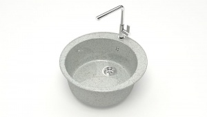 Мойка глян. из икс.камня Z510Q10 (свет.серый)