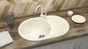 Мойка глян. из икс.камня Z111Q7 (хлопок)