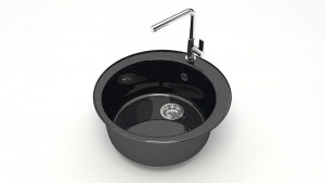 Мойка глян. из икс.камня Z510Q4 (чёрный)