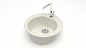 Мойка мат. Модель 3/Q7 (хлопок). карел. камень ZETT led.