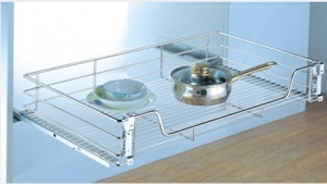 Корзина выкатн.в нижн базу,с направ.скрыт. монтажа,с довод.800мм(440*765*140) UP