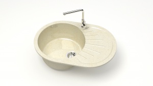 Мойка глян. из икс.камня Z111Q2 (беж)