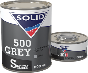 929412595 (050.0816) Грунт Solid 500 grey Set 960 ml