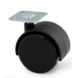 Ролик меб. д 50мм черный (200шт) 40кг