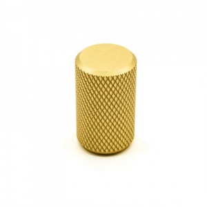 Ручка-кнопка Quilt 70.4153.86, анодиров. латунь, D18, Metakor