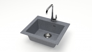 Мойка мат.Модель 35/Q8 (темн.сер.) карел.камень ZETT lab.
