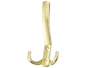 Крючок трёхрожковый 2343А перфорация, золото (30шт.)