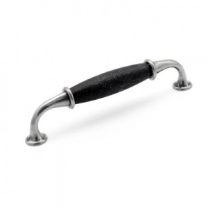 Ручка-скоба Victoria 11.3585.53.58 чугун/глянцевое олово 128