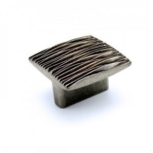 Ручка-кнопка Vintage Textured 19.3675.58 глянцевое олово, 32, 50х50 мм, Metakor