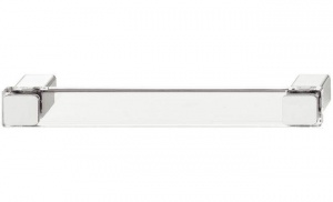 Ручка С44 160 мм пластик прозрачный (2, Белый)