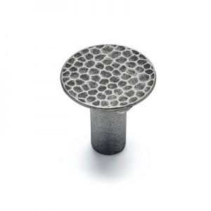 Ручка-кнопка Forge 19.4136.59 матовое олово, D27, Metakor