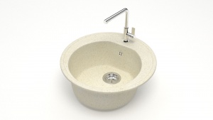 Мойка мат. Модель 3/Q2 (беж). карел. камень ZETT led.