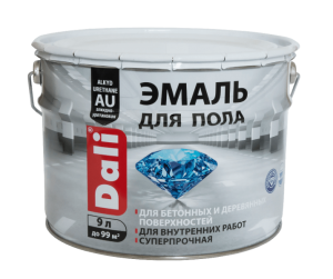 "DALI" Эмаль для пола, серый RAL7040, 9л.