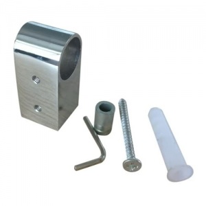 011Держатель рейлинга простой, хром