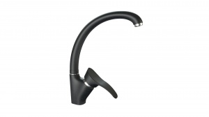 Смеситель матовый КМ009/Q4 (черн). Карельский камень