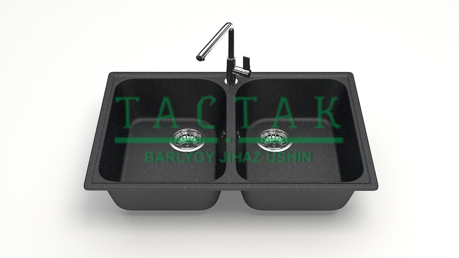 Мойка мат. Модель 260/Q4 (черн). карел. камень ZETT lad.