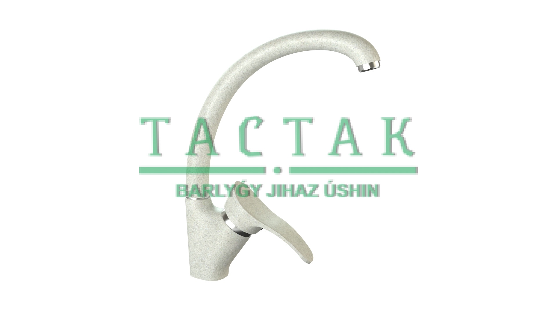 Смеситель матовый КМ009/Q15 (бел.гранит). Карельский камень