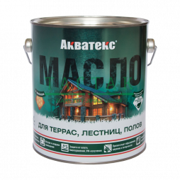 Акватекс масло для террас, лестниц, полов 2,5 л (б/ц)