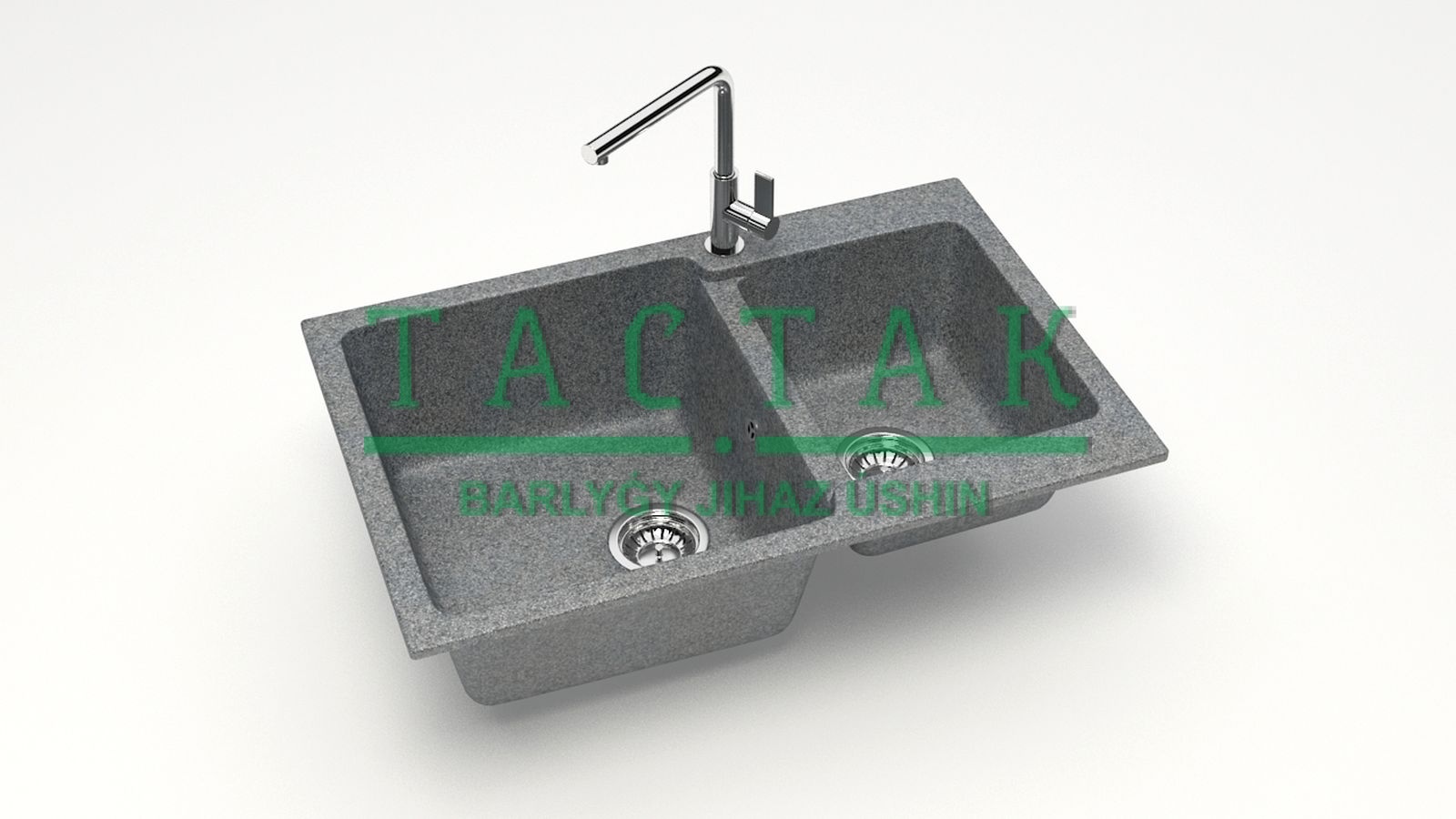 Мойка мат.Модель 191/Q8 (темн.сер.) карел.камень ZETT lab.