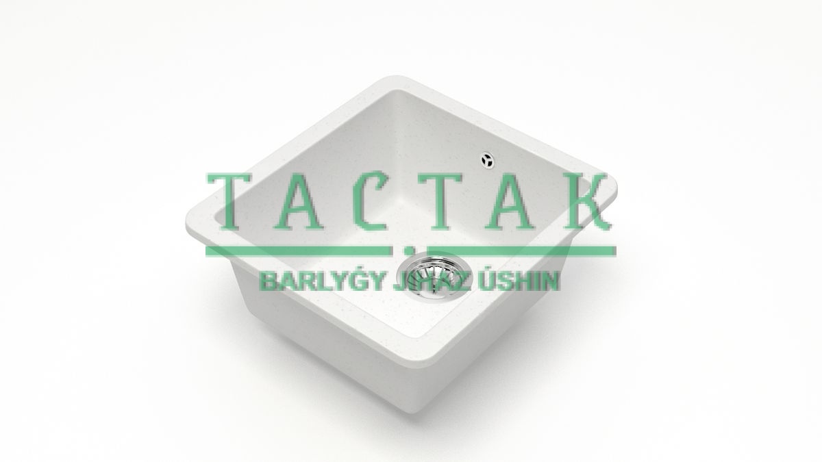 Мойка мат.из иск.камня Модель 27/Q1 (бел.лед.) 