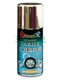EUROCOLOR Эмаль хром 400 мл серебро