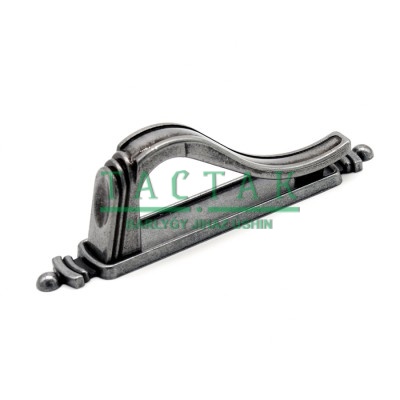 Ручка-скоба Latch 15.3338.58 глянцевое олово, 64, Metakor