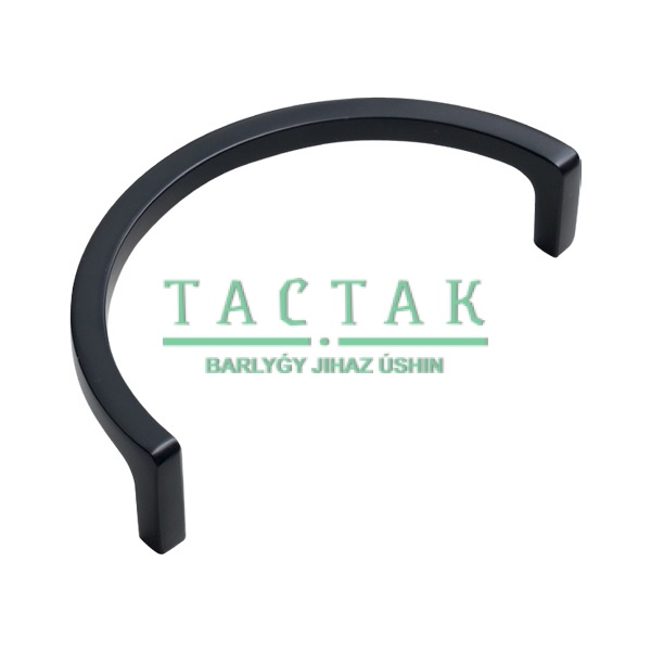 SY4701 0128 AL6 Ручка-скоба 128мм, отделка черный матовый