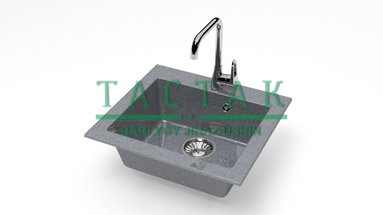 Мойка глян. из икс.камня Z35Q8 (тёмно-серый)