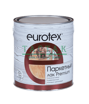 Eurotex-Premium (лак паркетный) полуматовый 2,5 л