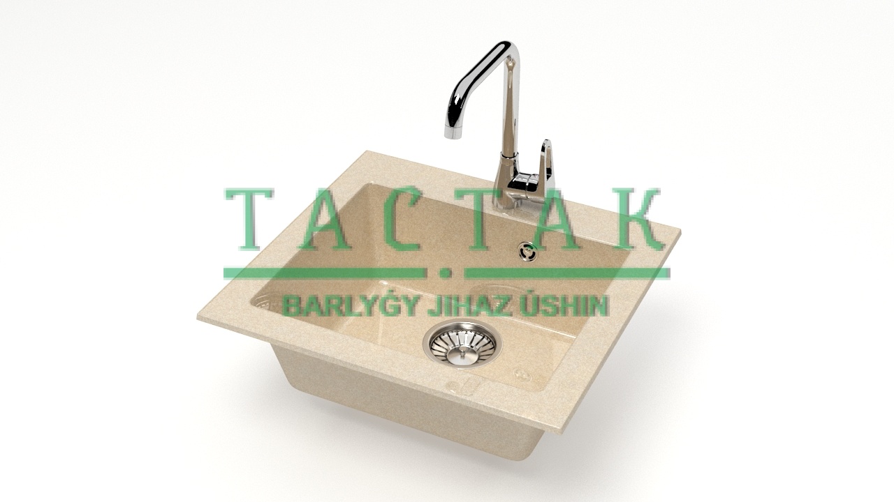 Мойка глян. из икс.камня Z35Q6 (слон.кость)