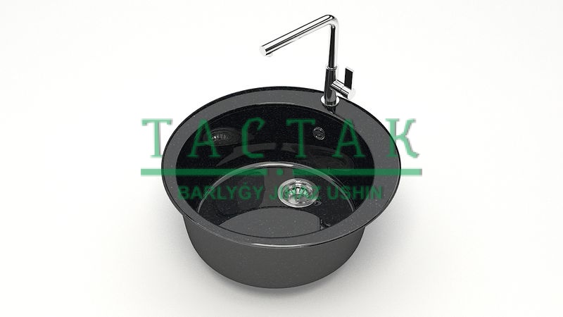 Мойка глян. из икс.камня Z510Q4 (чёрный)