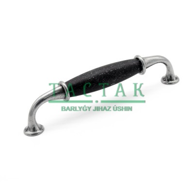 Ручка-скоба Victoria 11.3585.53.58 чугун/глянцевое олово 128