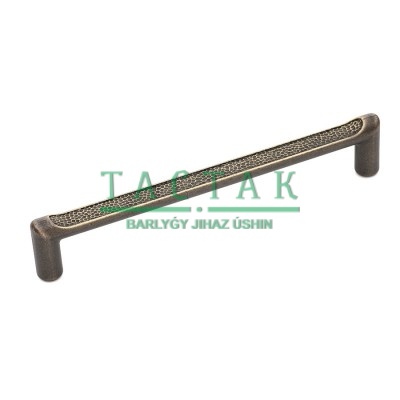 Ручка-скоба Parker Textured 19.4148.99, темная бронза с латунью, 160/172, Metakor