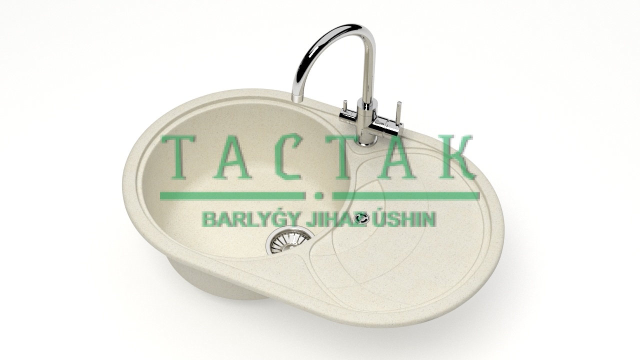 Мойка мат. Модель 33/Q2 (беж). карел. камень ZETT led.