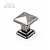 Ручка-кнопка Tower Square 19.4100.58 глянцевое олово 35х35, Metakor
