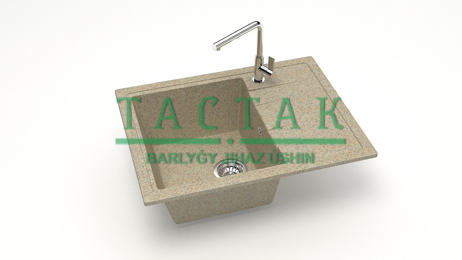 Мойка мат. Модель 150/Q5 (песоч). карел. камень ZETT led.