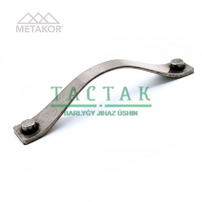 Ручка-скоба Castle 19.4112.58 глянцевое олово, 160/183, Metakor