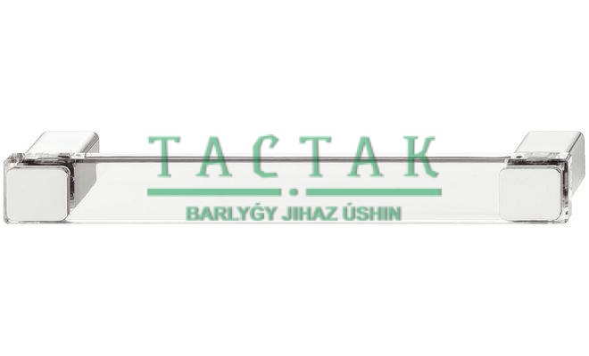 Ручка С44 160 мм пластик прозрачный (2, Белый)