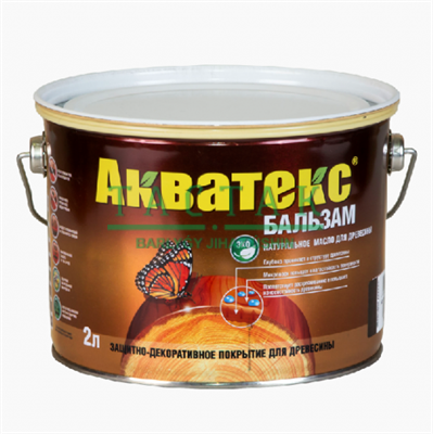 Акватекс - бальзам (натуральное масло для древесины) 2 л тик