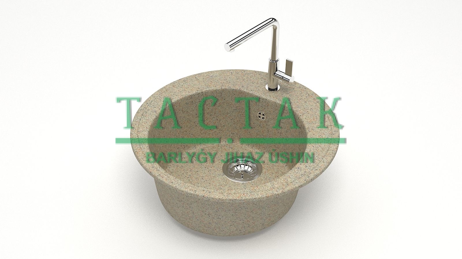 Мойка мат. Модель 3/Q5 (песоч). карел. камень ZETT led.