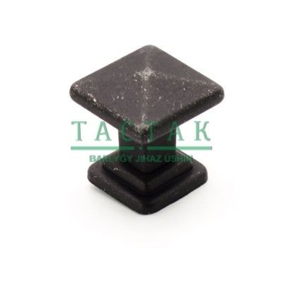 Ручка-кнопка Tower Square 19.4100.53 чугун 35х35, Metakor