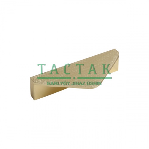 М4607.064.ВВ Ручка накладная L.80мм, отделка золото шлифованное