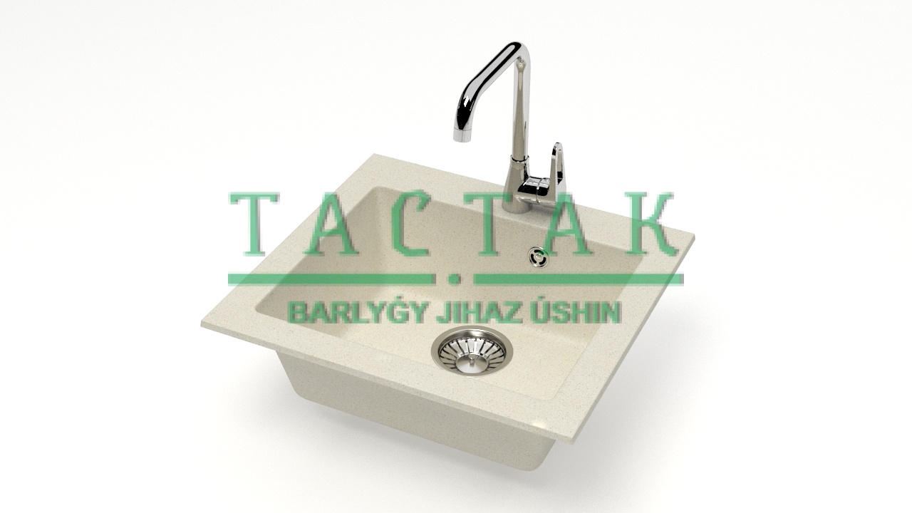 Мойка мат.Модель 35/Q2 (беж) карел.камень ZETT lab.